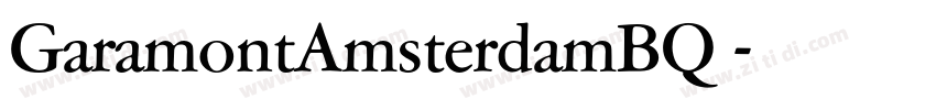 GaramontAmsterdamBQ 字体转换
